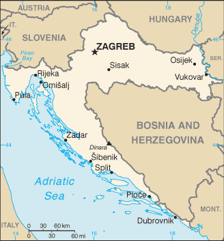 Croatia Small Map